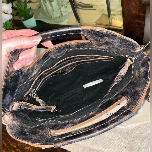 NWT Bed Stu Leather Greenway Handbag Crossbody Bag Black Lux MSRP $265 - Picture 13 of 15